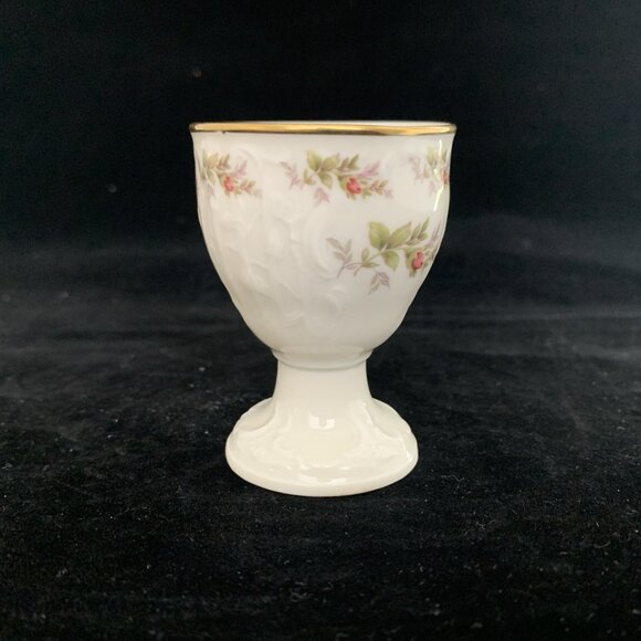 Rosenthal China Sanssouci Footed Porcelain Egg Cup Gold Trim Vintage Germany - Picture 3 of 10